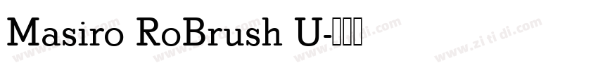 Masiro RoBrush U字体转换